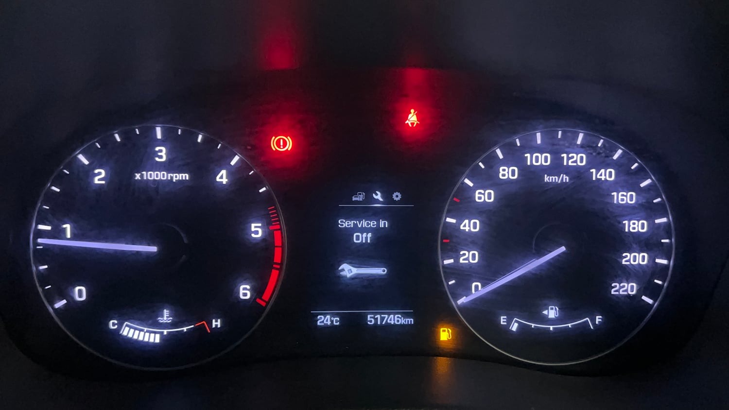 Used 2018 Hyundai Creta SX 1.6 CRDI (O) Diesel Manual interior CLUSTERMETER VIEW