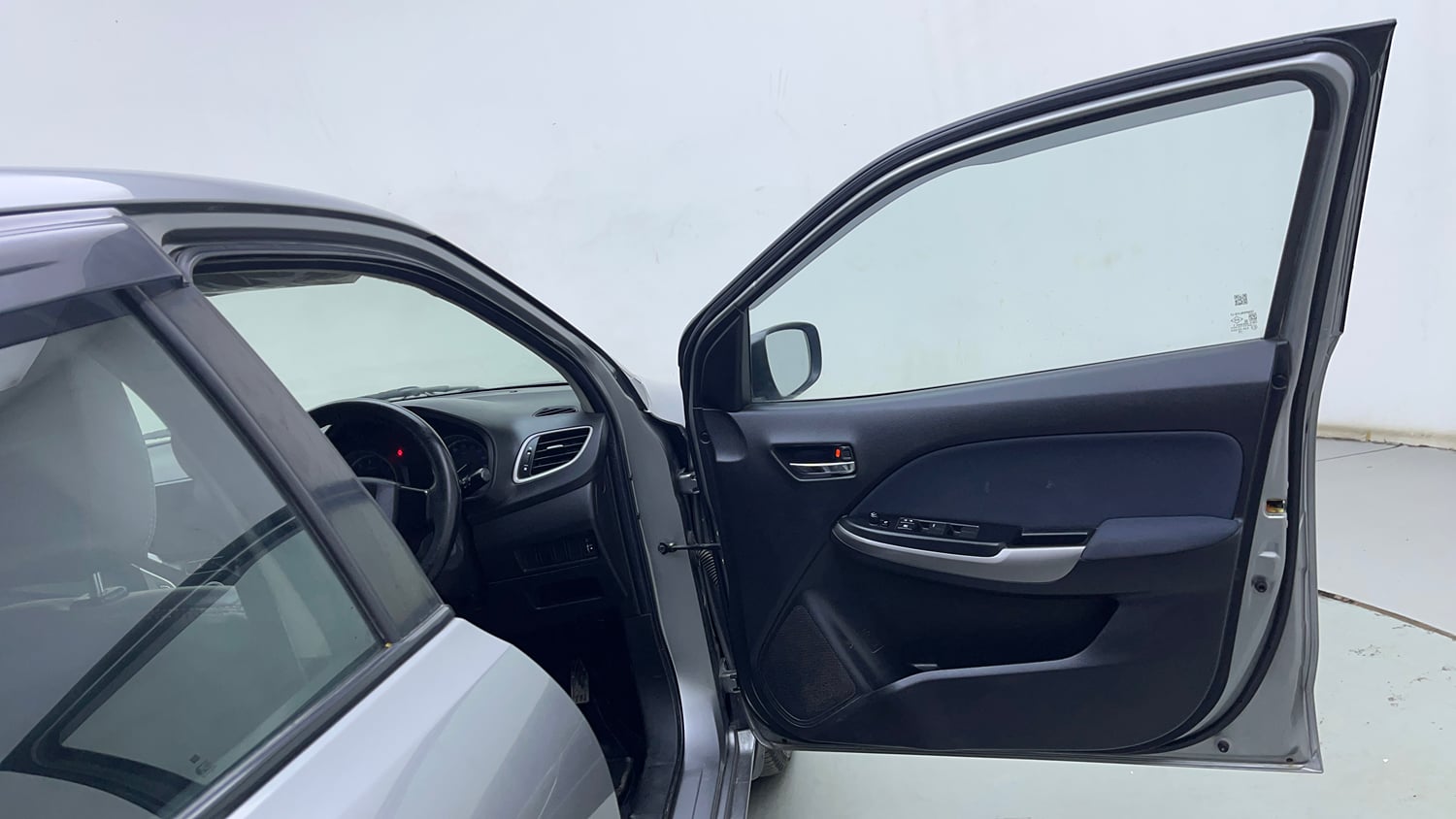 Used 2021 Maruti Suzuki Baleno Delta Petrol Manual interior RIGHT FRONT DOOR OPEN VIEW