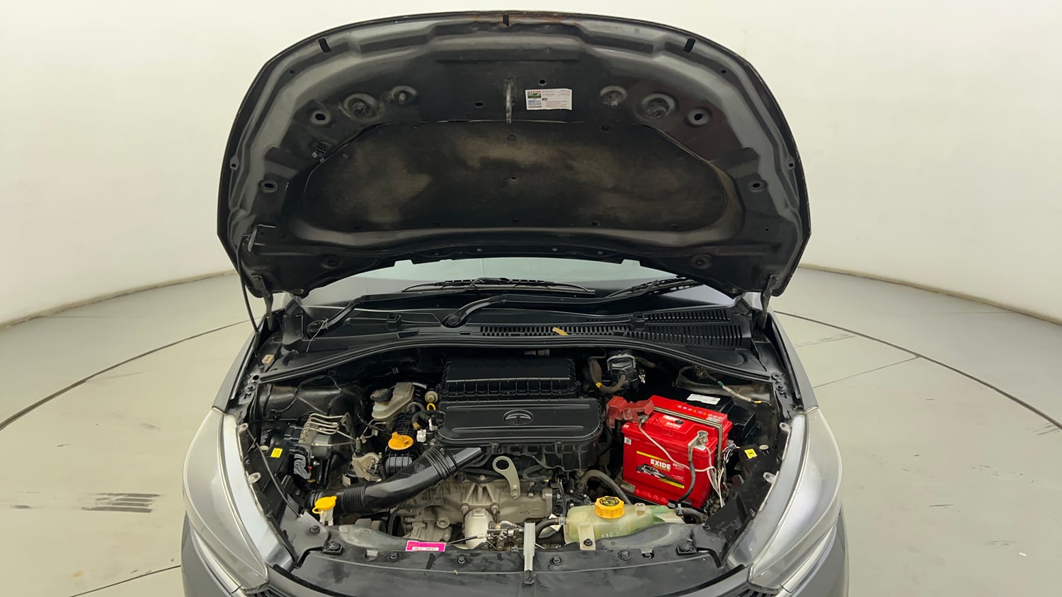 Used 2023 Tata Tiago XM CNG Cng Manual engine ENGINE & BONNET OPEN FRONT VIEW
