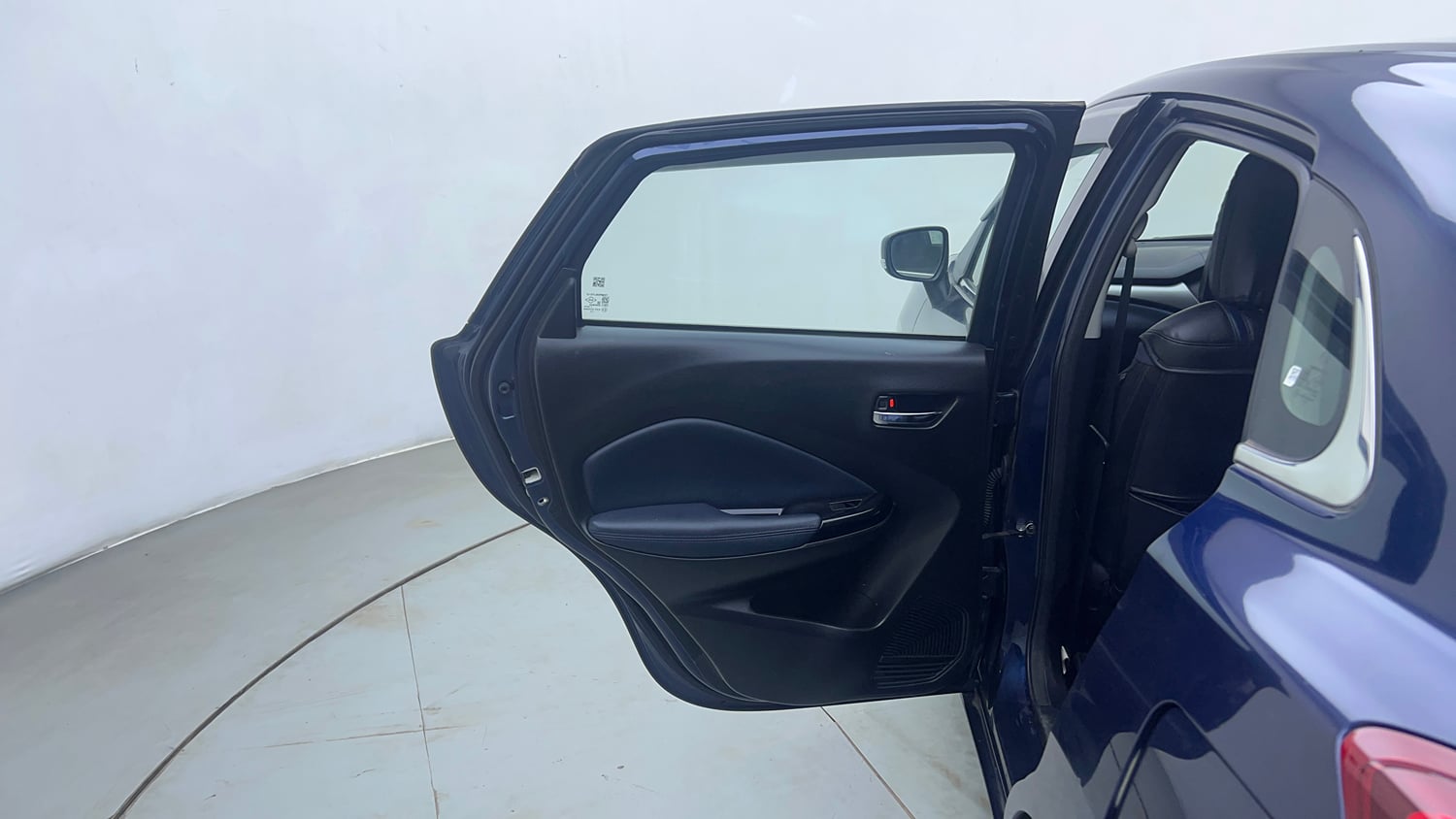 Used 2023 Maruti Suzuki Baleno Zeta MT Petrol Manual interior LEFT REAR DOOR OPEN VIEW
