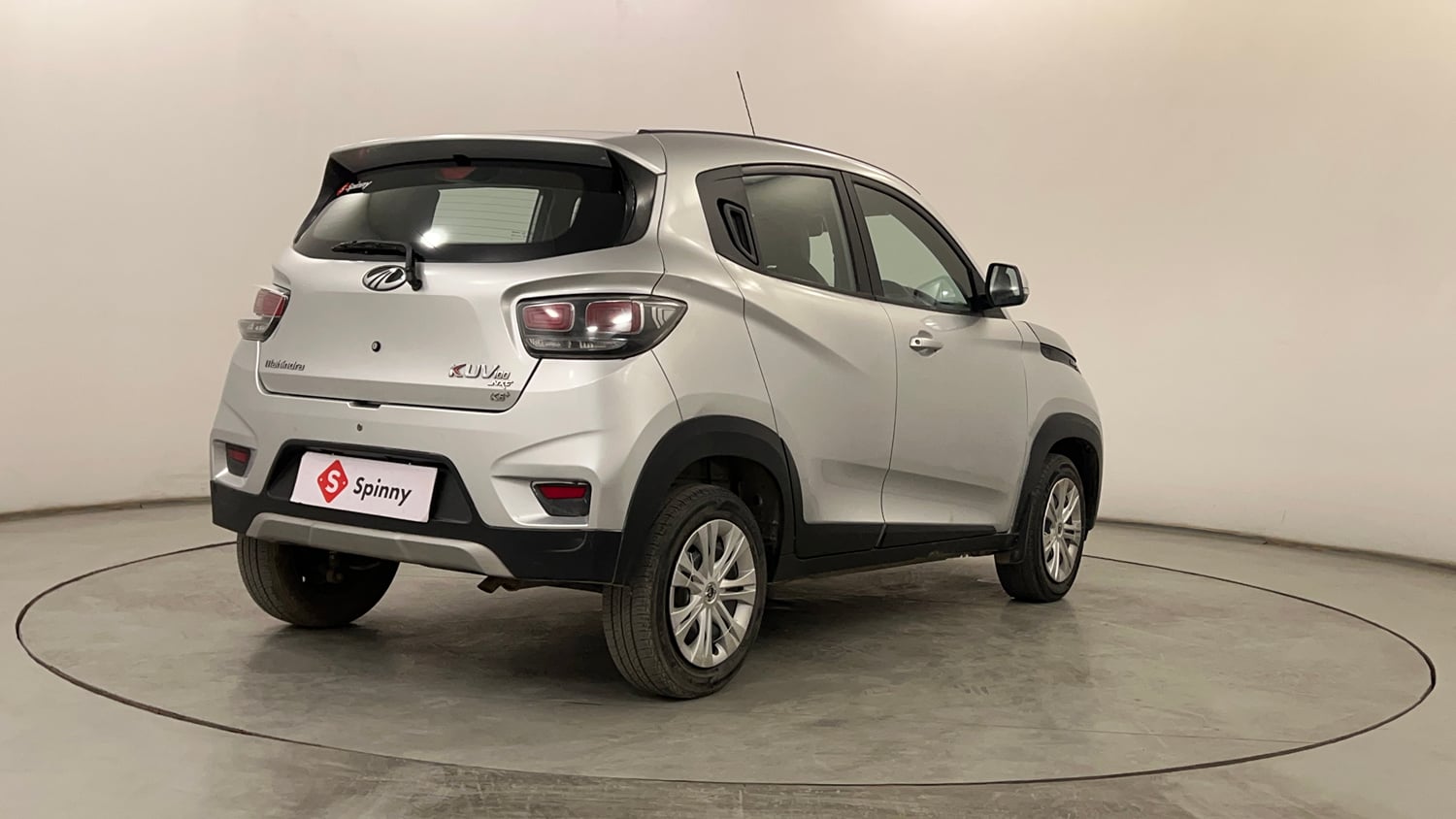 Used 2019 Mahindra KUV100 NXT K6 Plus 6 STR Petrol Manual exterior RIGHT REAR CORNER VIEW
