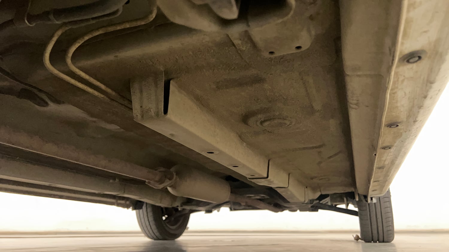 Used 2019 Maruti Suzuki Wagon R 1.0 VXI AMT Petrol Automatic extra REAR RIGHT UNDERBODY VIEW