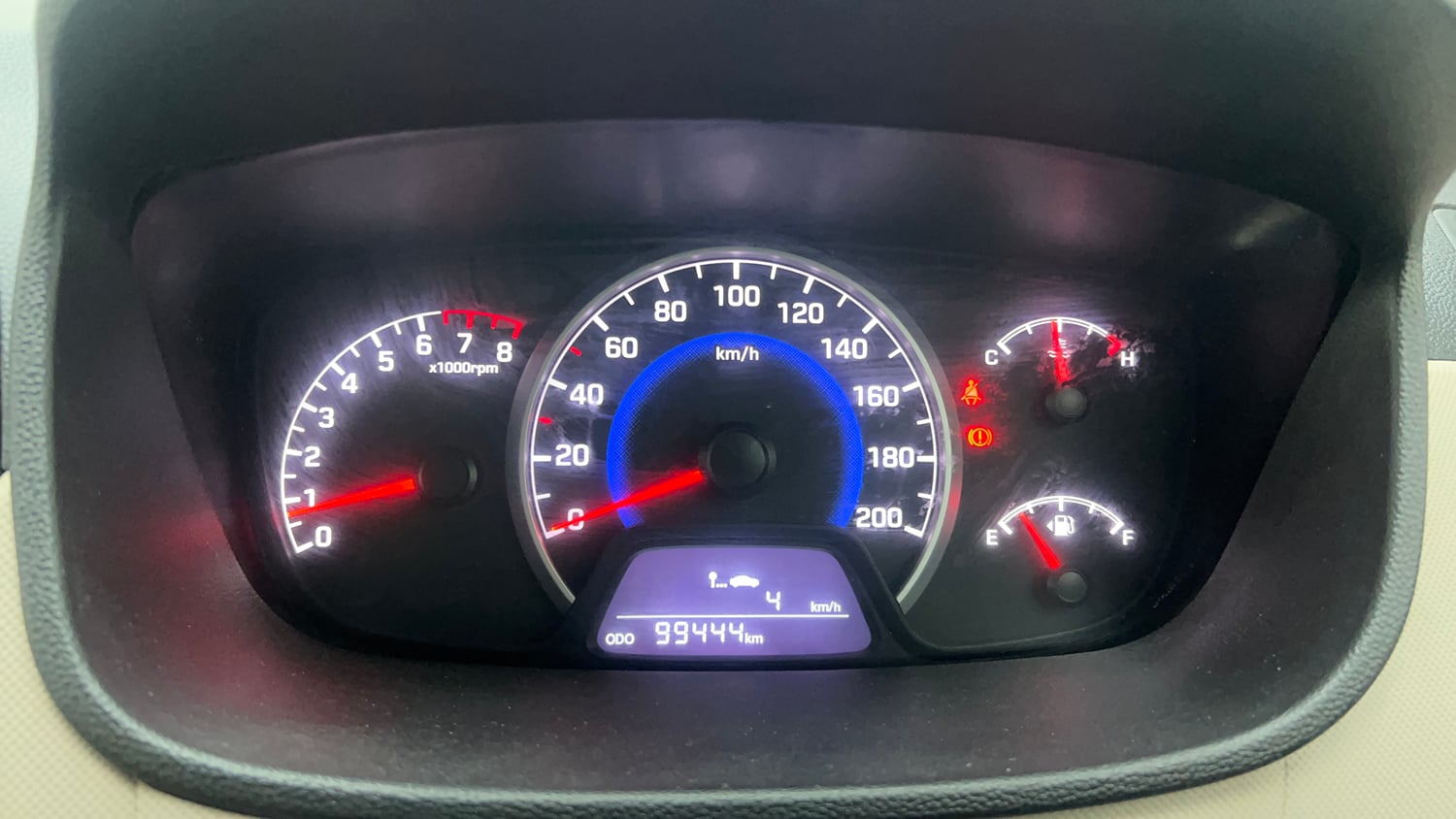 Used 2018 Hyundai Grand i10 Magna 1.2 Kappa VTVT CNG (outside fitted) Cng Manual interior CLUSTERMETER VIEW