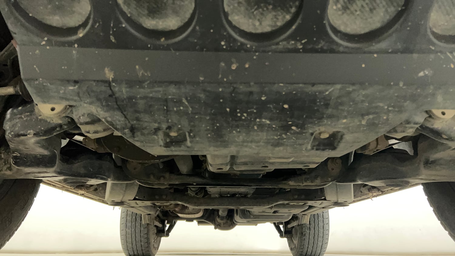 Used 2022 mahindra Thar LX Hard Top Petrol AT 4WD Petrol Automatic extra FRONT LEFT UNDERBODY VIEW