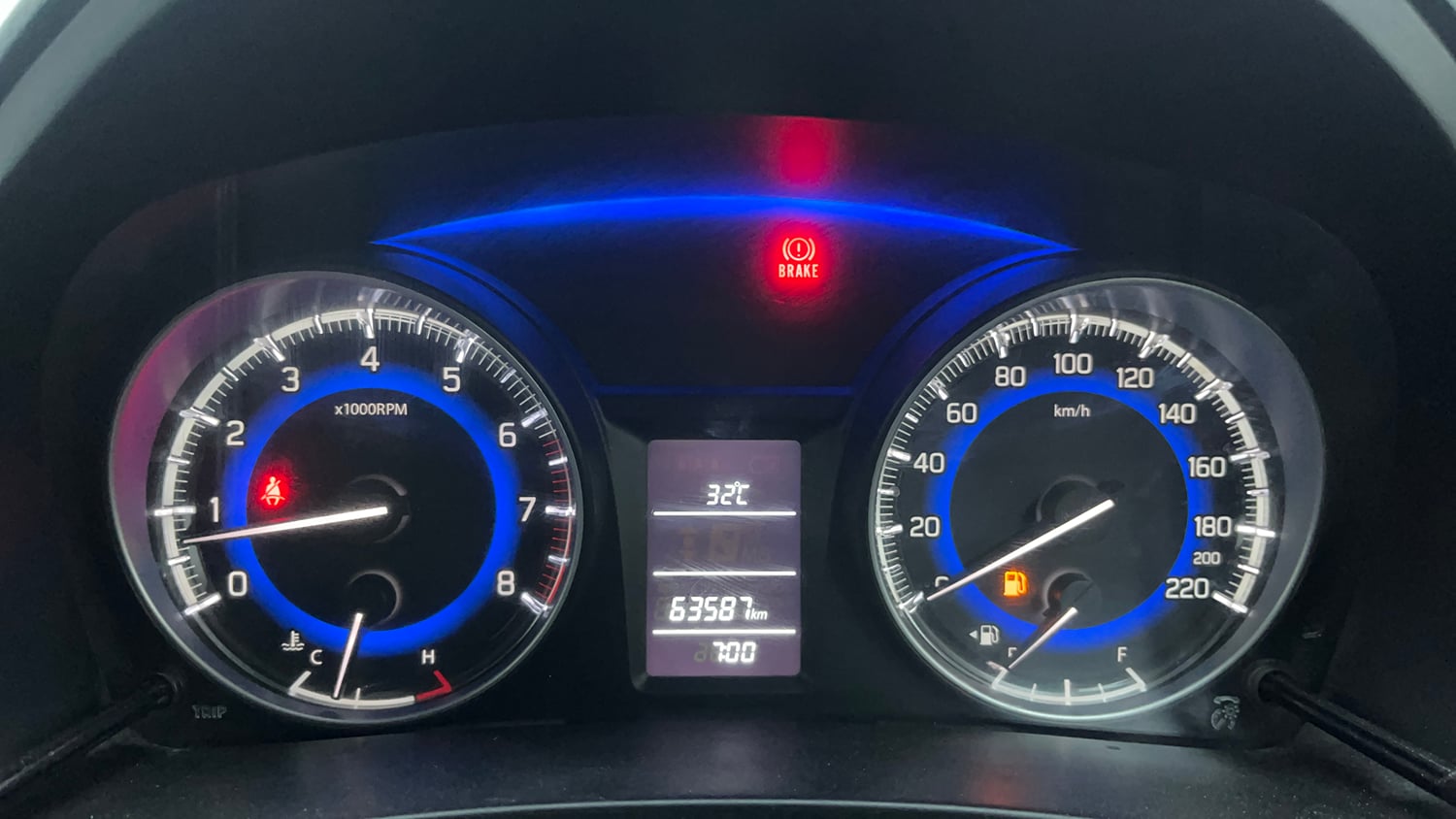 Used 2017 Maruti Suzuki Baleno Delta 1.2 Petrol Manual interior CLUSTERMETER VIEW
