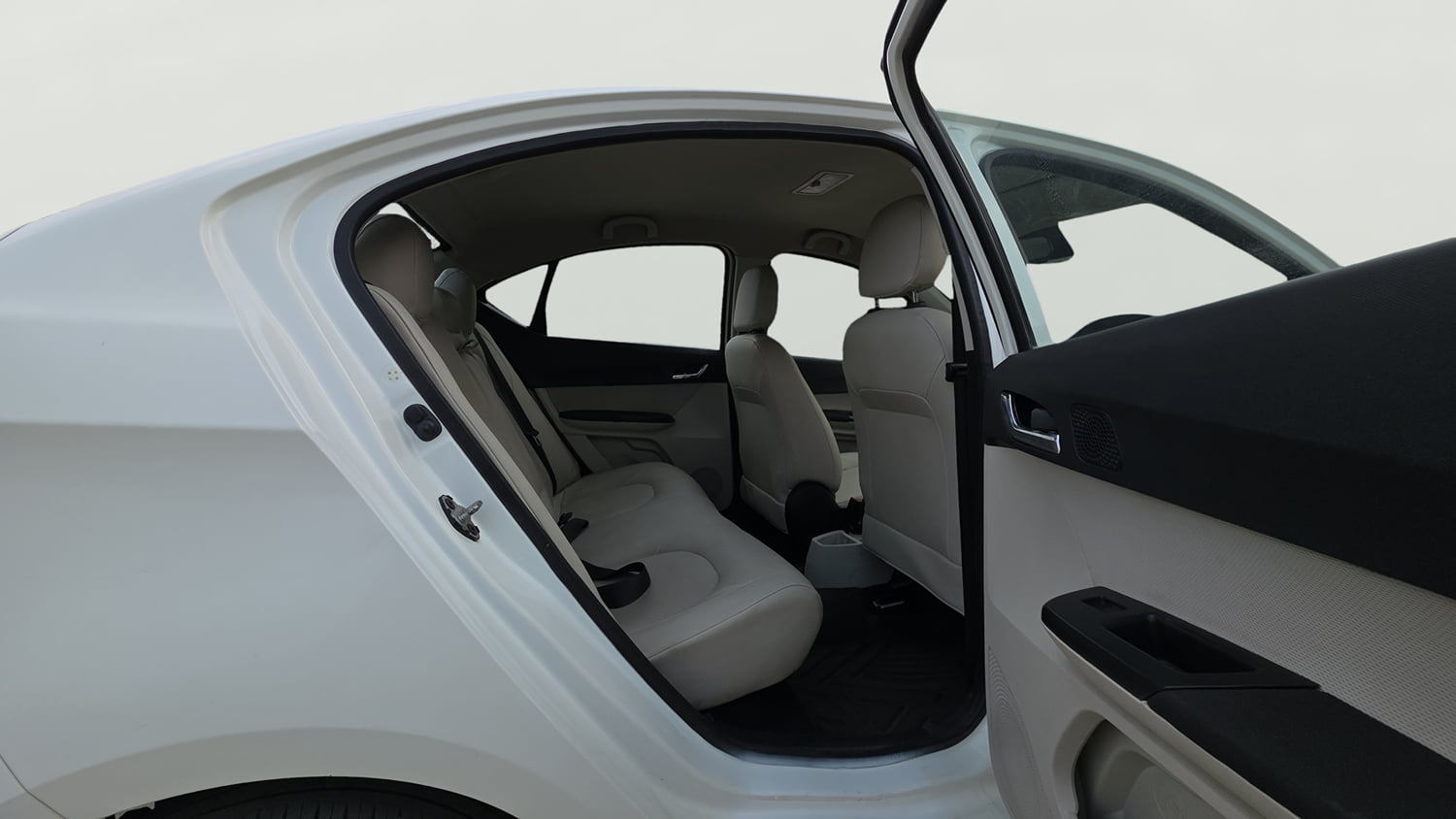Used 2023 Tata Tigor XZ Plus Leatherette Pack Petrol Manual interior RIGHT SIDE REAR DOOR CABIN VIEW