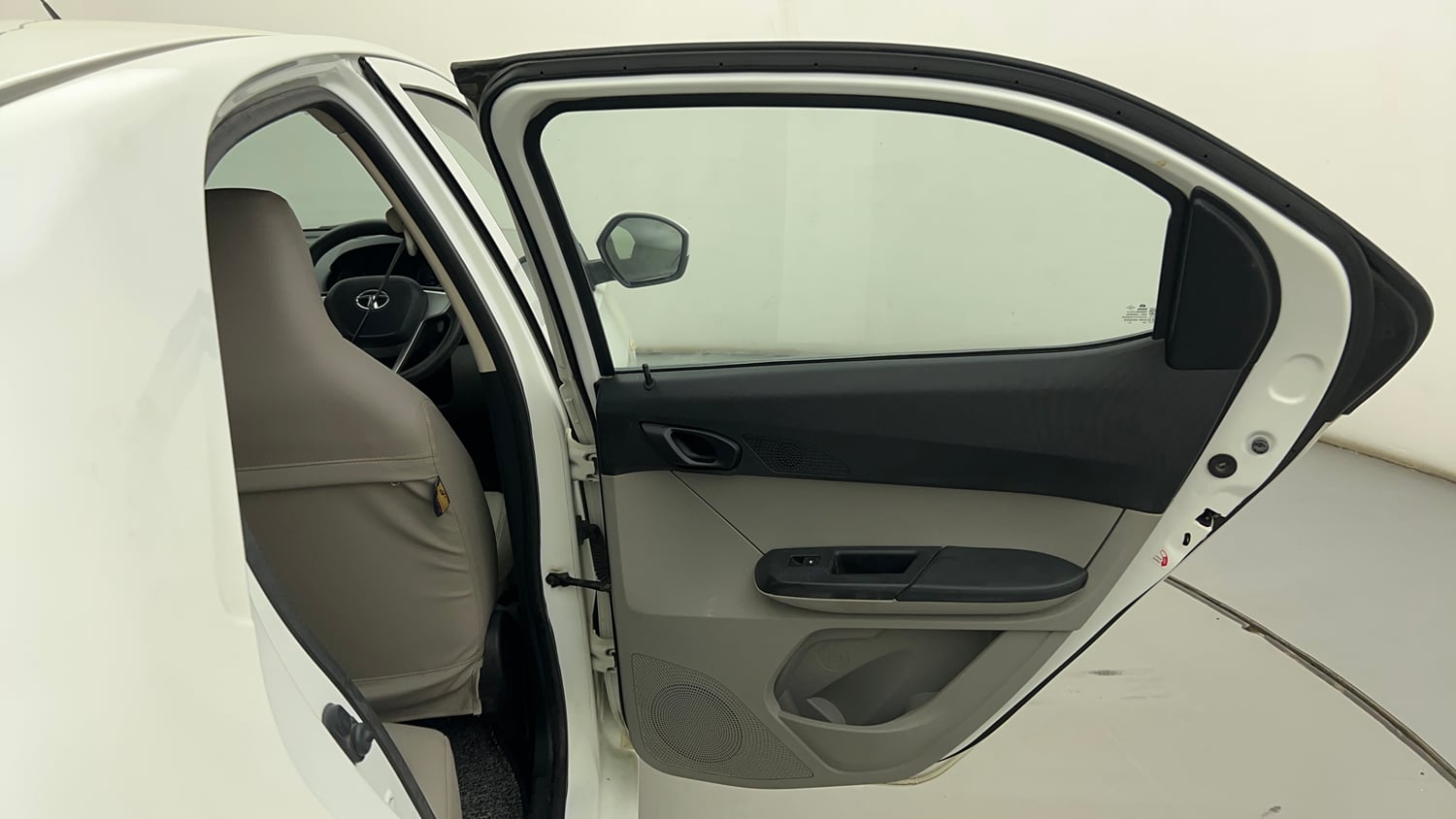 Used 2017 Tata Tiago Revotron XT Petrol Manual interior RIGHT REAR DOOR OPEN VIEW