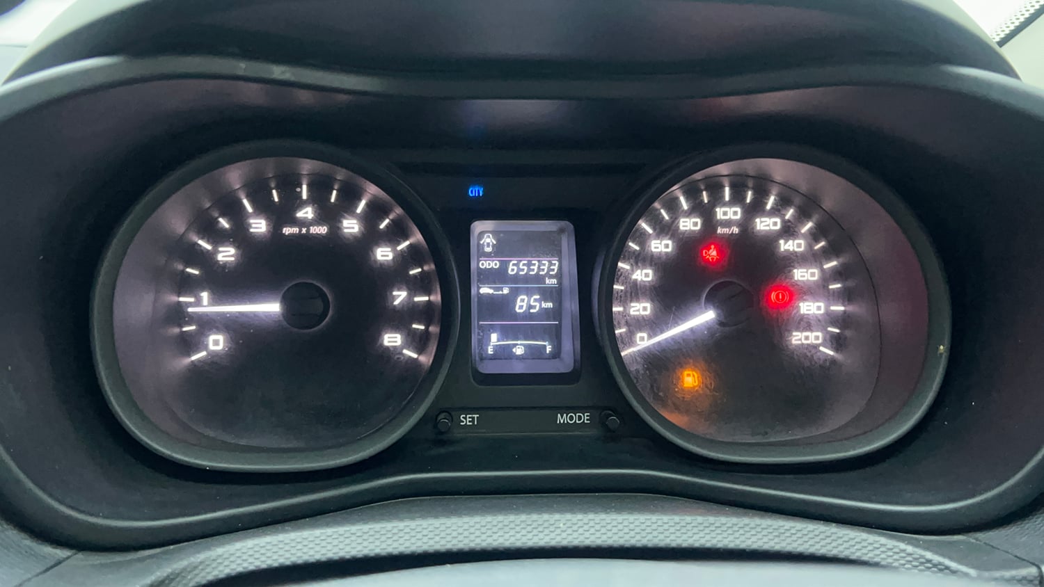 Used 2019 Tata Nexon XM Petrol Manual interior CLUSTERMETER VIEW