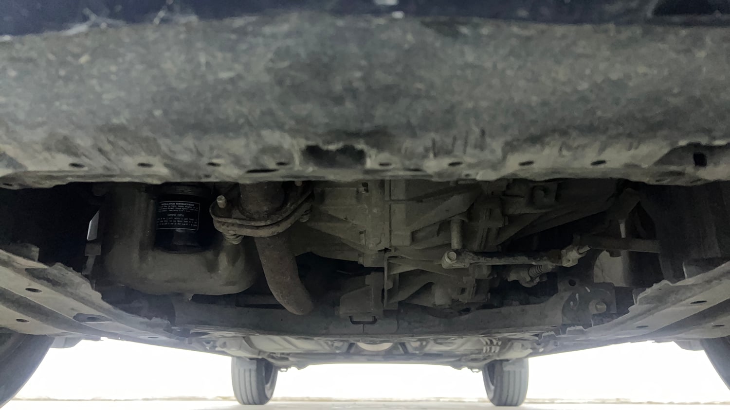 Used 2021 Maruti Suzuki Baleno Delta Petrol Manual extra FRONT LEFT UNDERBODY VIEW