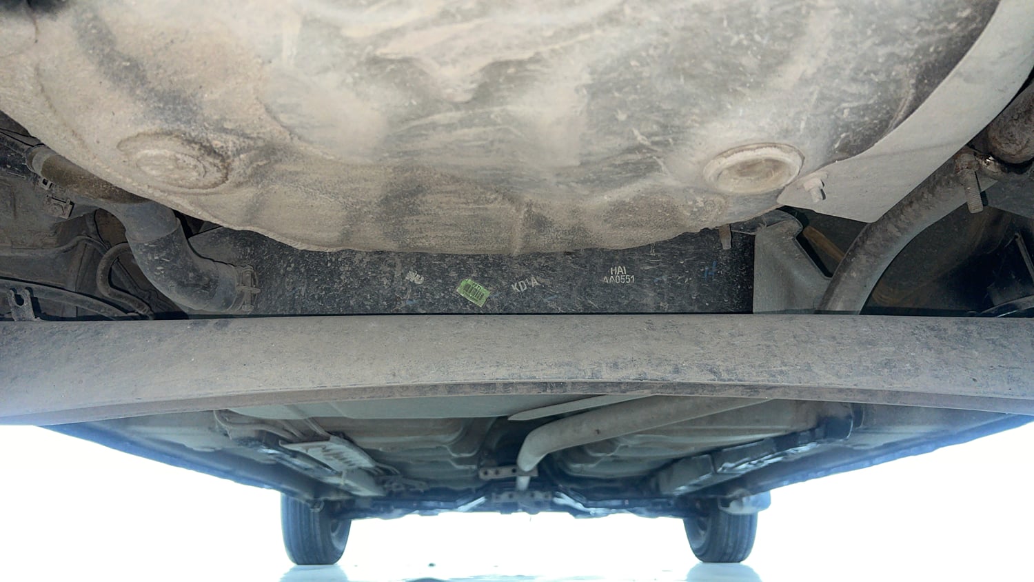 Used 2015 Hyundai i10 Magna 1.1 iRDE2 Petrol Manual extra REAR UNDERBODY VIEW (TAKEN FROM REAR)