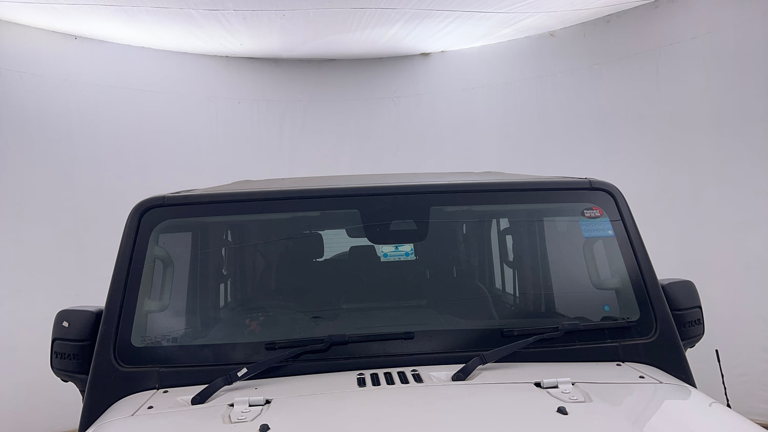 Used 2025 Mahindra Thar Roxx AX7 L Diesel AT 4WD Diesel Automatic exterior FRONT WINDSHIELD VIEW