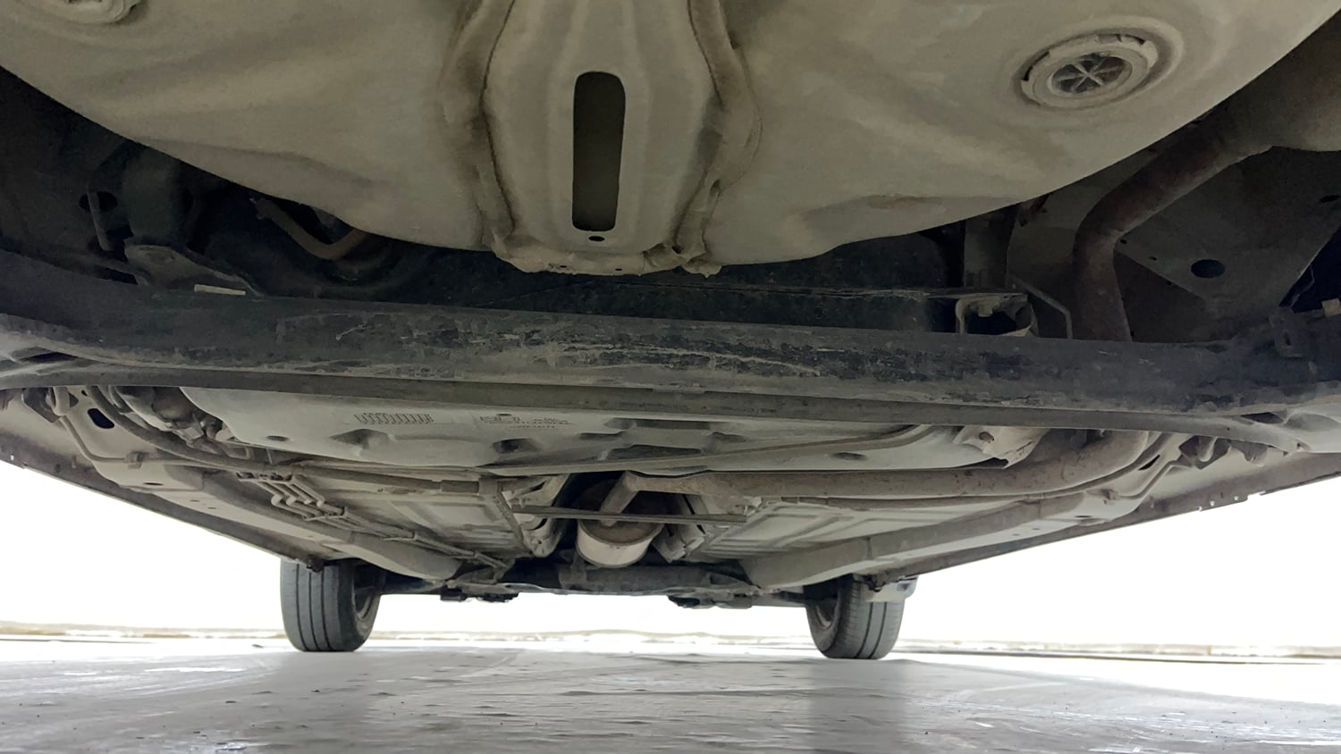 Used 2021 Maruti Suzuki Baleno Delta Petrol Manual extra REAR UNDERBODY VIEW (TAKEN FROM REAR)