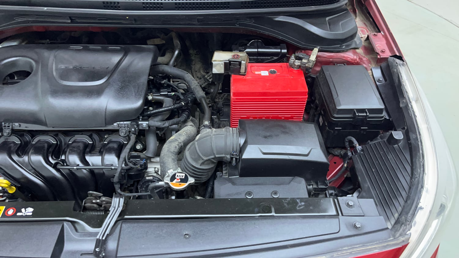 Used 2018 Hyundai Verna SX (O) 1.6 VTVT AT Petrol Automatic engine ENGINE LEFT SIDE VIEW