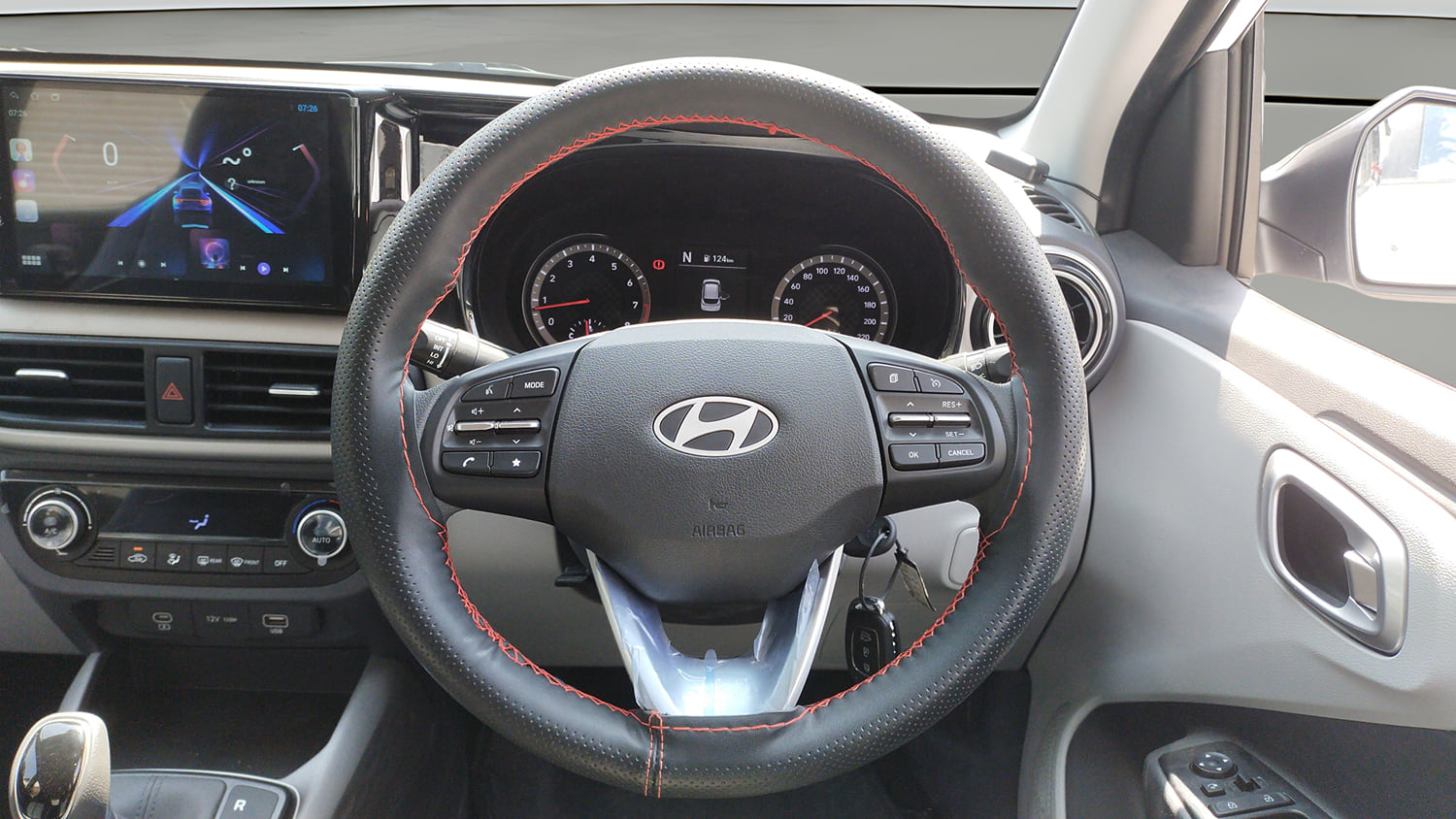 Used 2026 Hyundai Grand i10 Nios Sportz 1.2 Kappa AMT Petrol Automatic interior STEERING VIEW