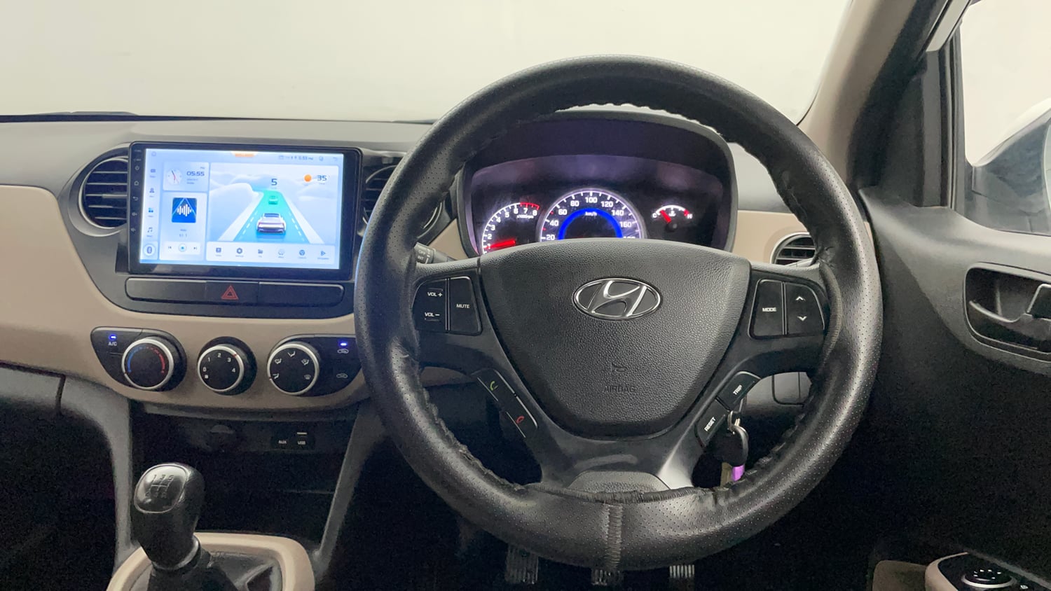Used 2019 Hyundai Grand i10 Magna 1.2 Kappa VTVT Petrol Manual interior STEERING VIEW