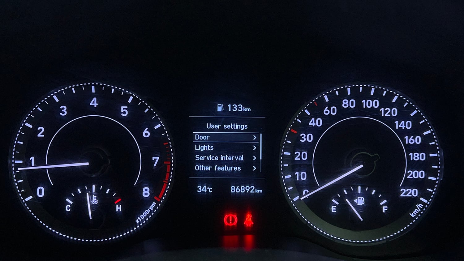 Used 2019 hyundai Venue SX 1.0 (O) Turbo Petrol Petrol Manual interior CLUSTERMETER VIEW