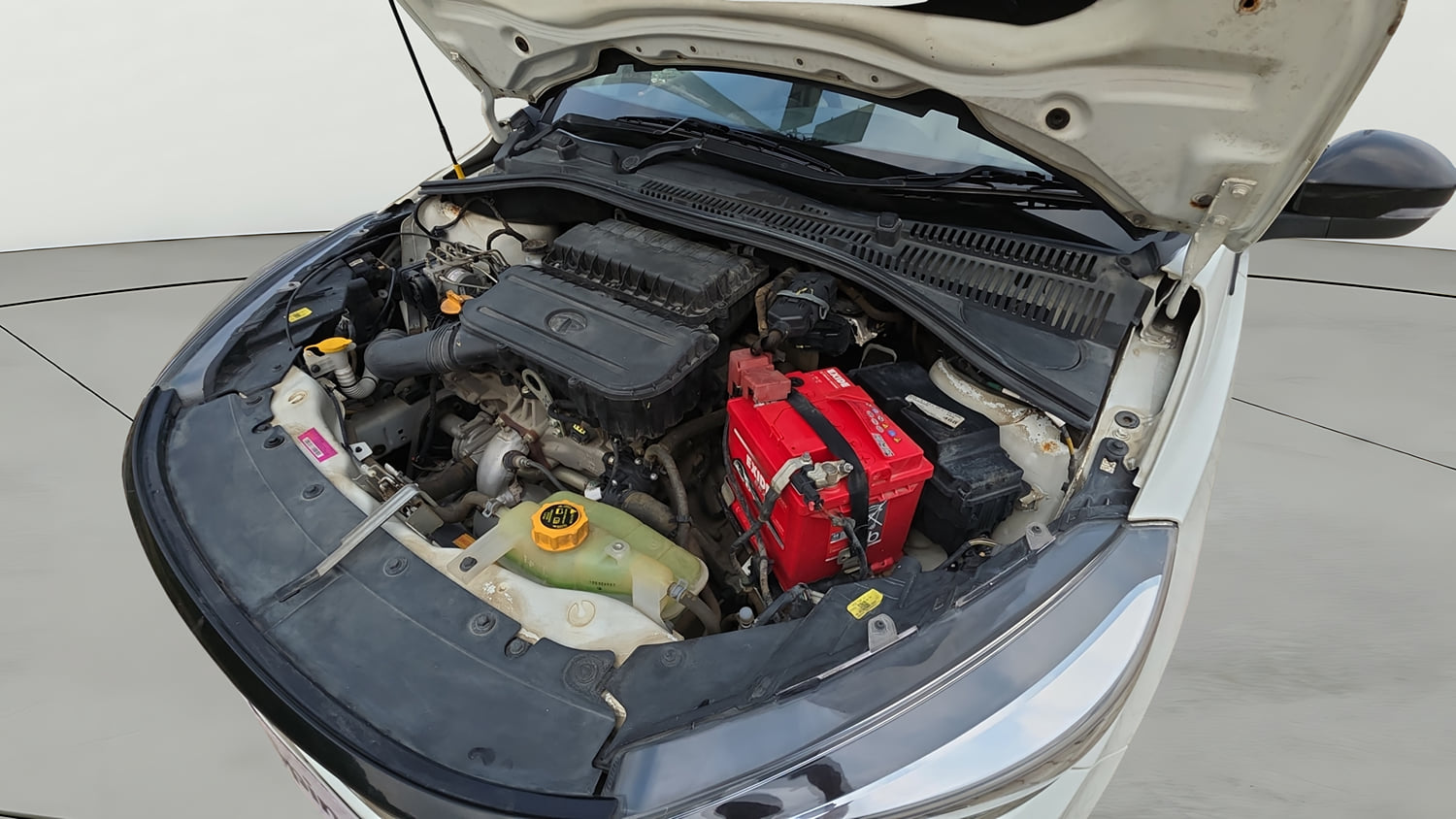 Used 2023 Tata Tigor XZ Plus Leatherette Pack Petrol Manual engine ENGINE LEFT SIDE VIEW