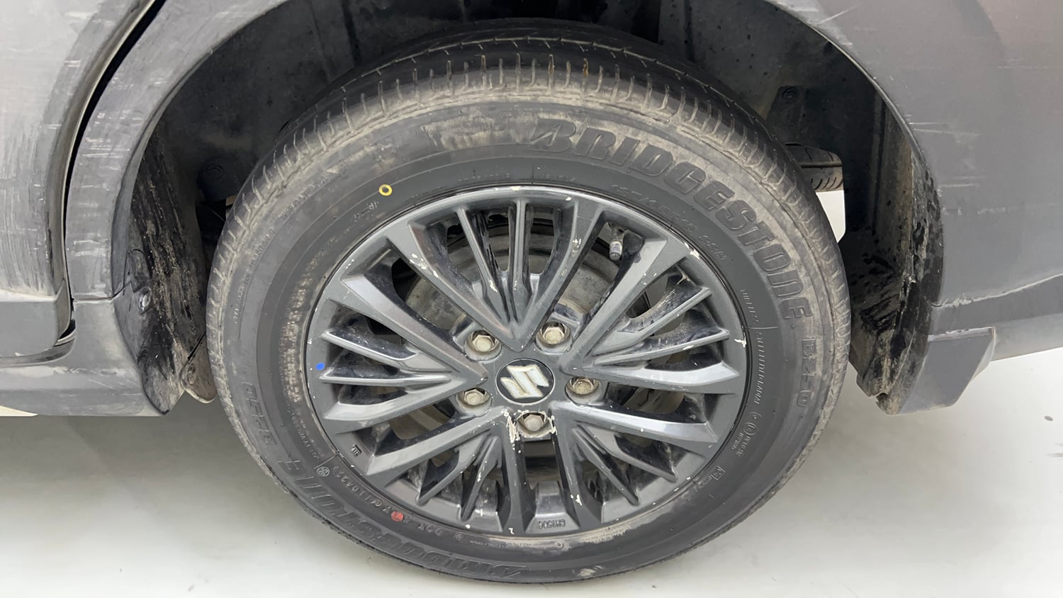 Used 2021 Maruti Suzuki XL6 Zeta MT Petrol Petrol Manual tyres LEFT REAR TYRE RIM VIEW