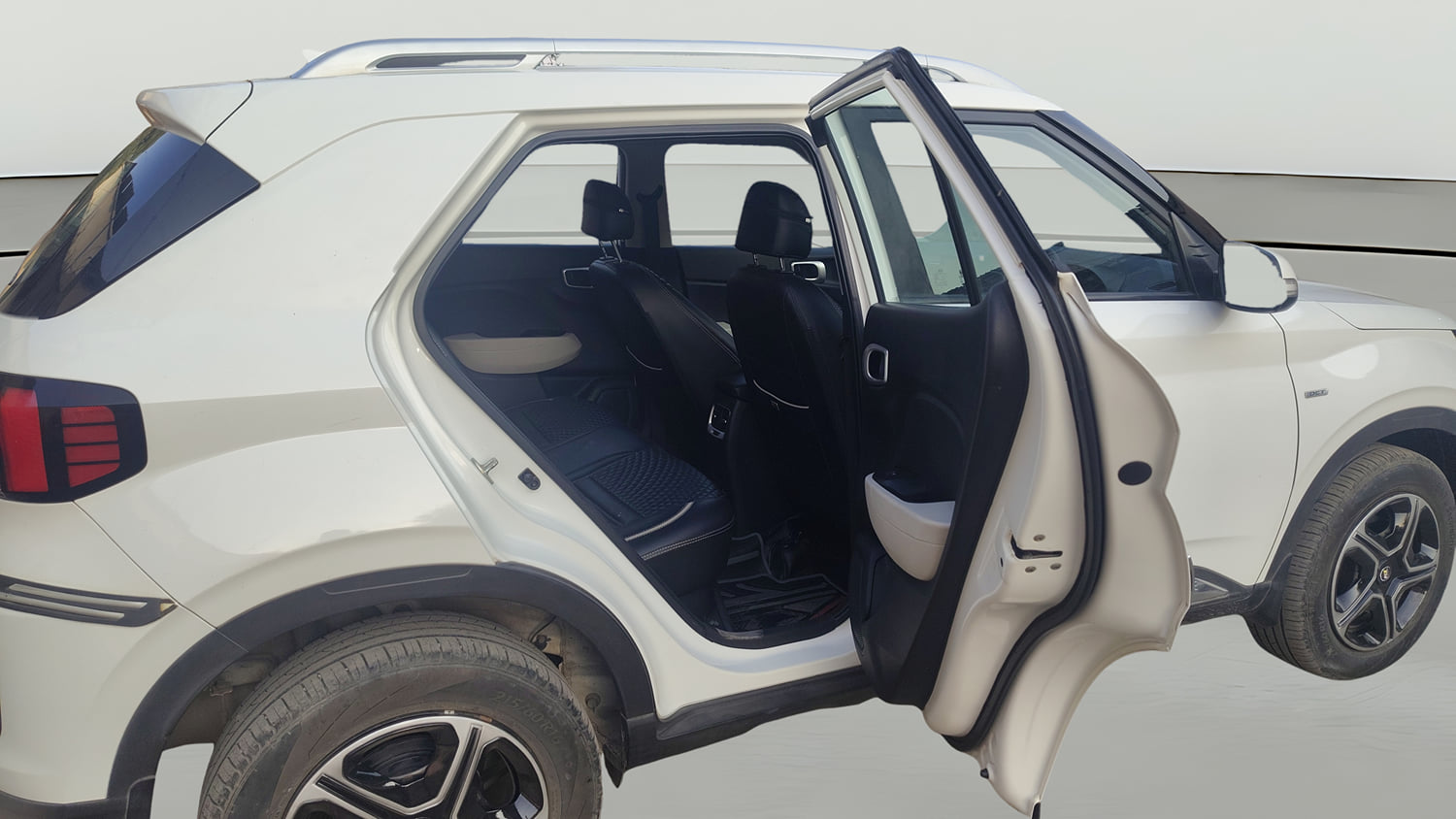 Used 2023 Hyundai Venue S (O) 1.0 Turbo DCT Petrol Automatic interior RIGHT SIDE REAR DOOR CABIN VIEW