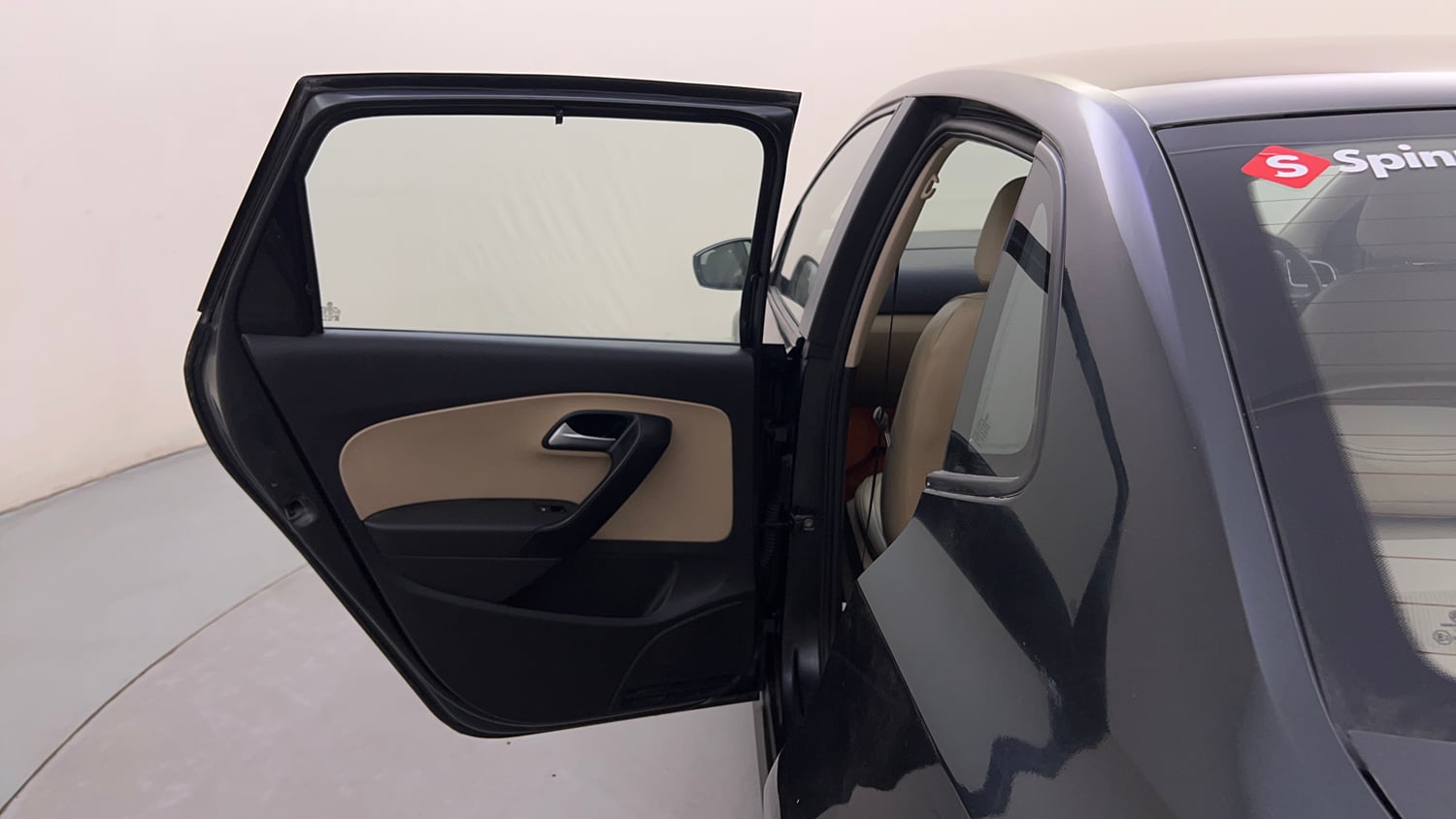 Used 2019 Volkswagen Ameo Highline Plus 1.5L (D) Diesel Manual interior LEFT REAR DOOR OPEN VIEW