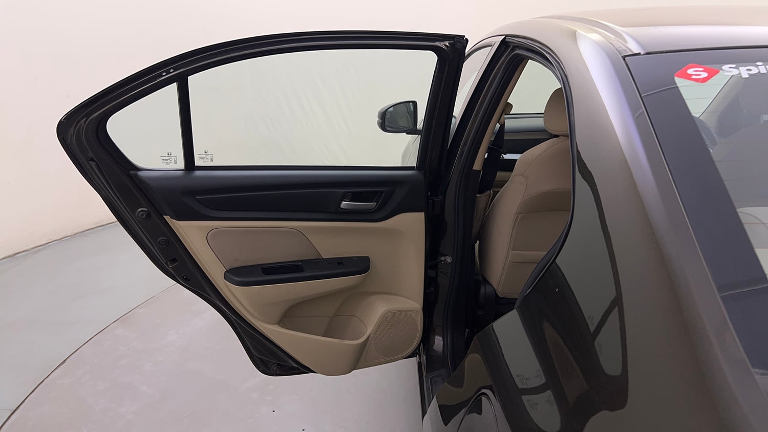 Used 2024 honda Amaze 2nd Generation VX 1.2 Petrol CVT Petrol Automatic interior LEFT REAR DOOR OPEN VIEW