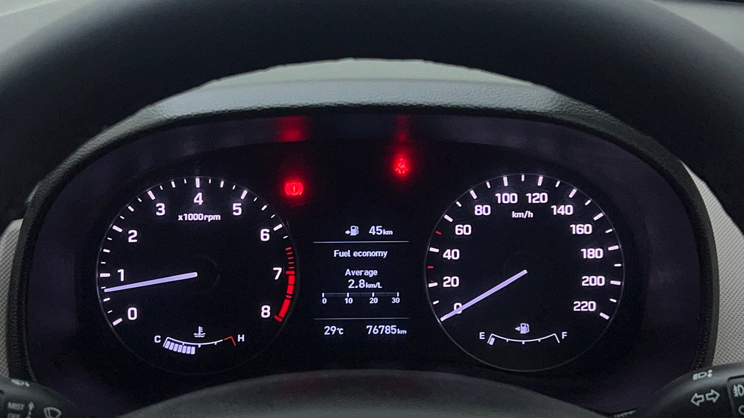 Used 2019 Hyundai Creta SX 1.6 (O) Executive Petrol Petrol Manual interior CLUSTERMETER VIEW