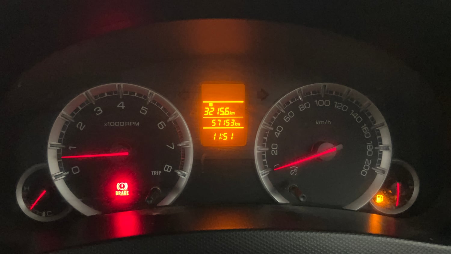 Used 2012 Maruti Suzuki Swift Dzire VXI Petrol Manual interior CLUSTERMETER VIEW