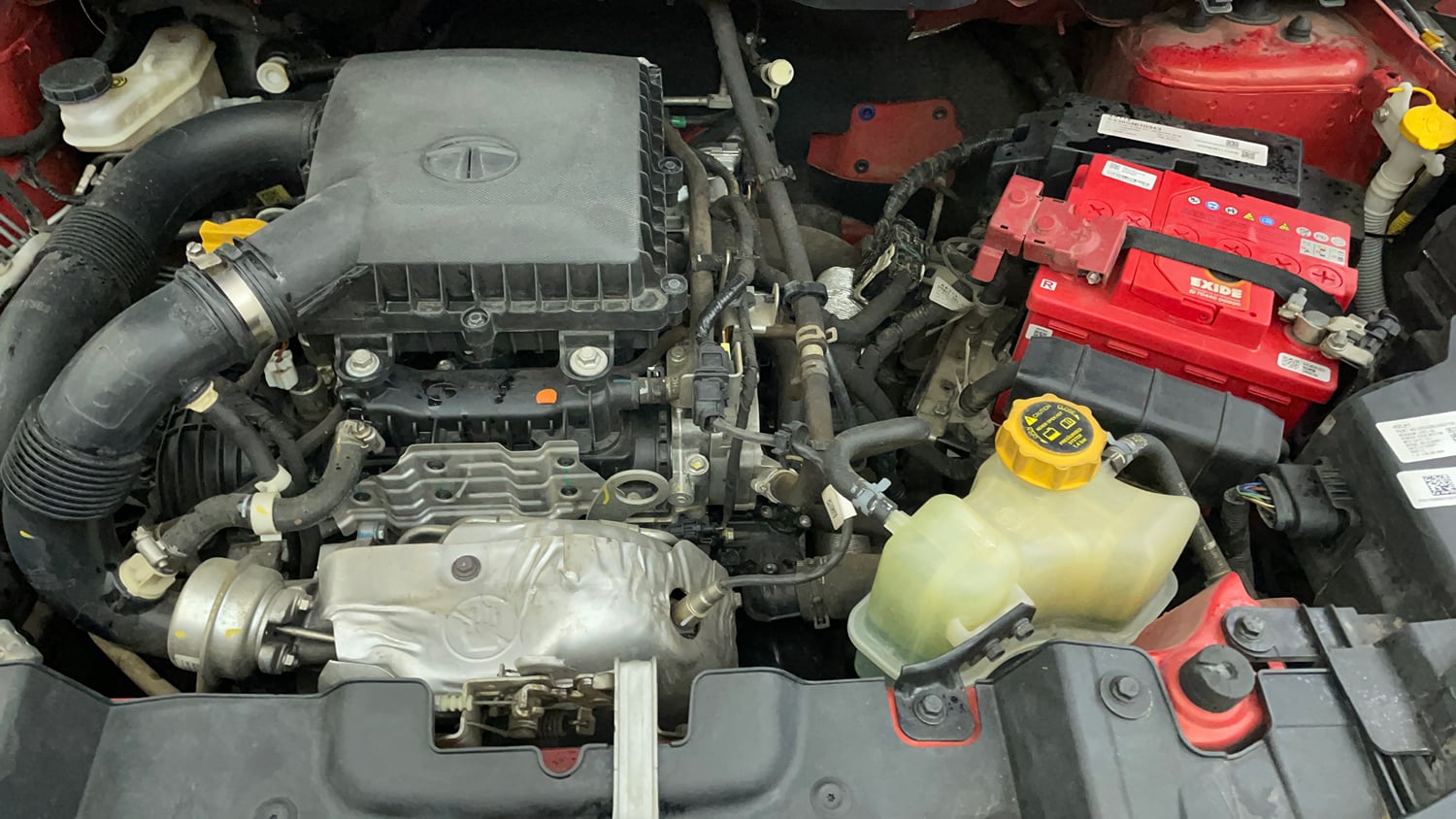 Used 2022 Tata Nexon XZA Plus (S) Petrol Automatic engine ENGINE LEFT SIDE VIEW