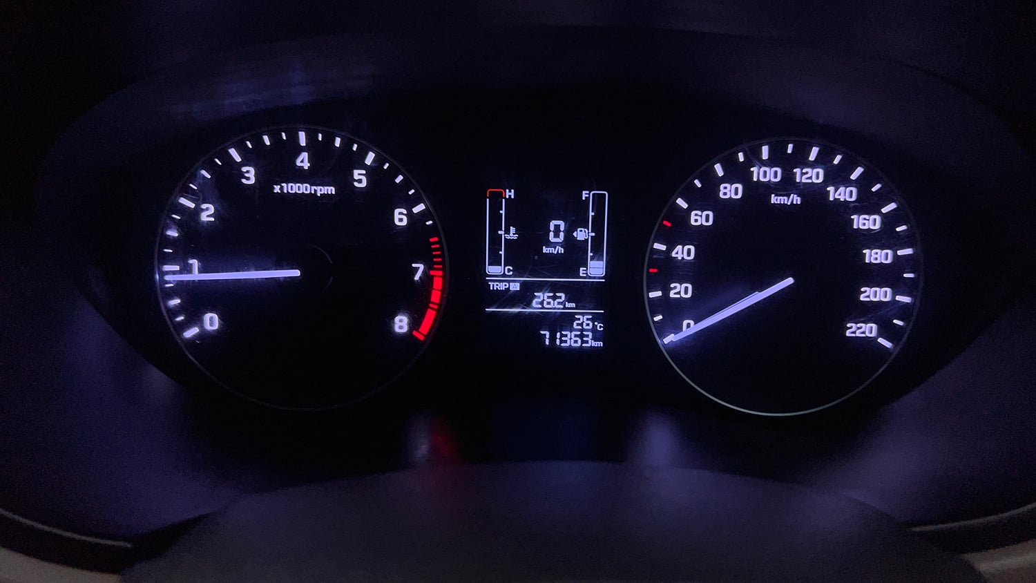 Used 2016 Hyundai Elite i20 Sportz 1.2 Petrol Manual interior CLUSTERMETER VIEW