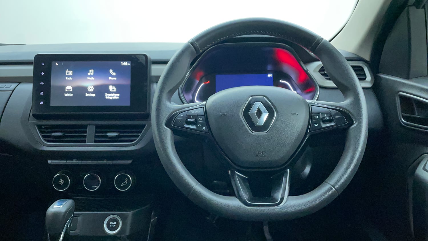Used 2021 Renault Kiger RXZ Turbo CVT Dual Tone Petrol Automatic interior STEERING VIEW