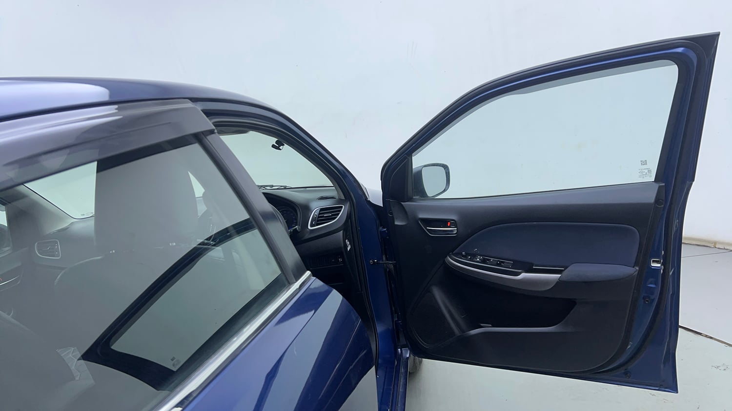 Used 2021 Maruti Suzuki Baleno Delta Petrol Manual interior RIGHT FRONT DOOR OPEN VIEW