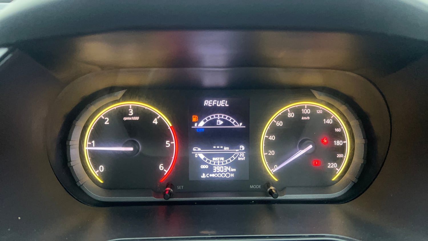Used 2023 Tata Safari XM Diesel Manual interior CLUSTERMETER VIEW