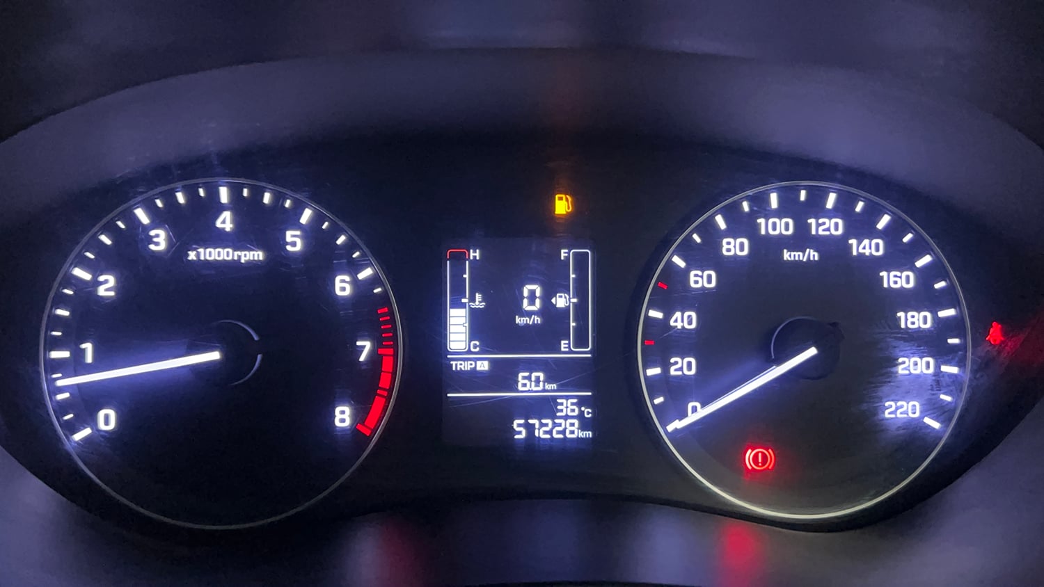 Used 2017 Hyundai Elite i20 Sportz 1.2 Petrol Manual interior CLUSTERMETER VIEW