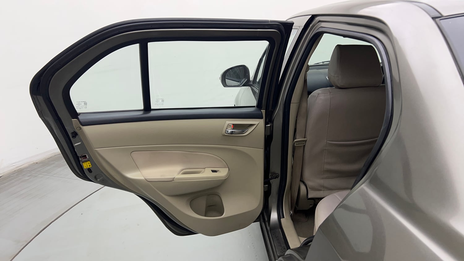 Used 2015 Maruti Suzuki Swift Dzire VXI Petrol Manual interior LEFT REAR DOOR OPEN VIEW