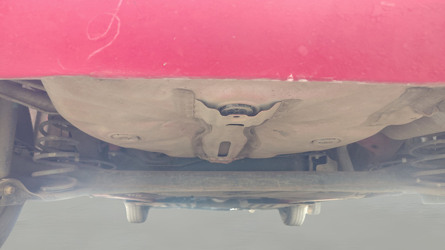 Used 2022 Maruti Suzuki Swift VXi Petrol Manual extra REAR UNDERBODY VIEW (TAKEN FROM REAR)