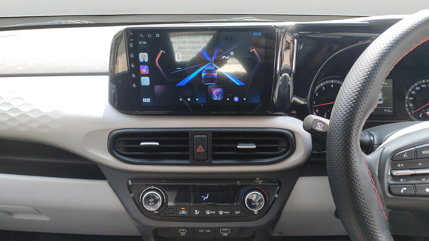 Used 2026 Hyundai Grand i10 Nios Sportz 1.2 Kappa AMT Petrol Automatic interior MUSIC SYSTEM & AC CONTROL VIEW