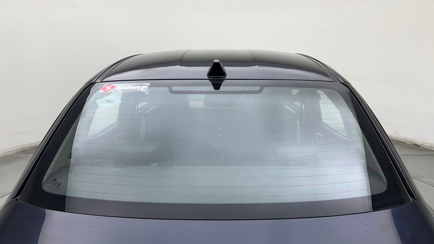 Used 2024 Hyundai Aura SX 1.2 CNG Cng Manual exterior BACK WINDSHIELD VIEW
