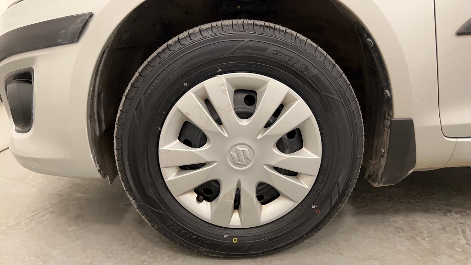 Used 2012 Maruti Suzuki Swift Dzire VXI Petrol Manual tyres LEFT FRONT TYRE RIM VIEW