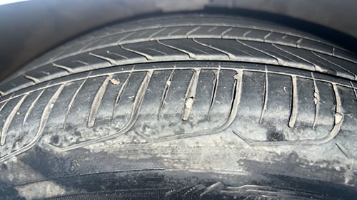 Used 2016 Hyundai Verna 1.6 VTVT SX AT Petrol Automatic tyres RIGHT FRONT TYRE TREAD VIEW