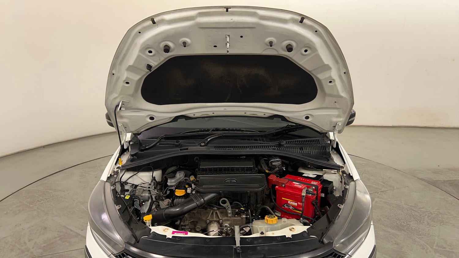 Used 2024 Tata Tigor XZ Petrol Manual engine ENGINE & BONNET OPEN FRONT VIEW