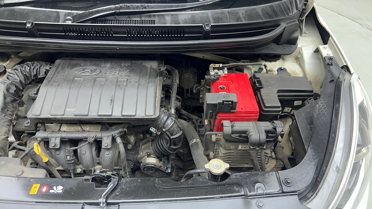 Used 2019 Hyundai Grand i10 Nios Sportz AMT 1.2 Kappa VTVT Petrol Automatic engine ENGINE LEFT SIDE VIEW