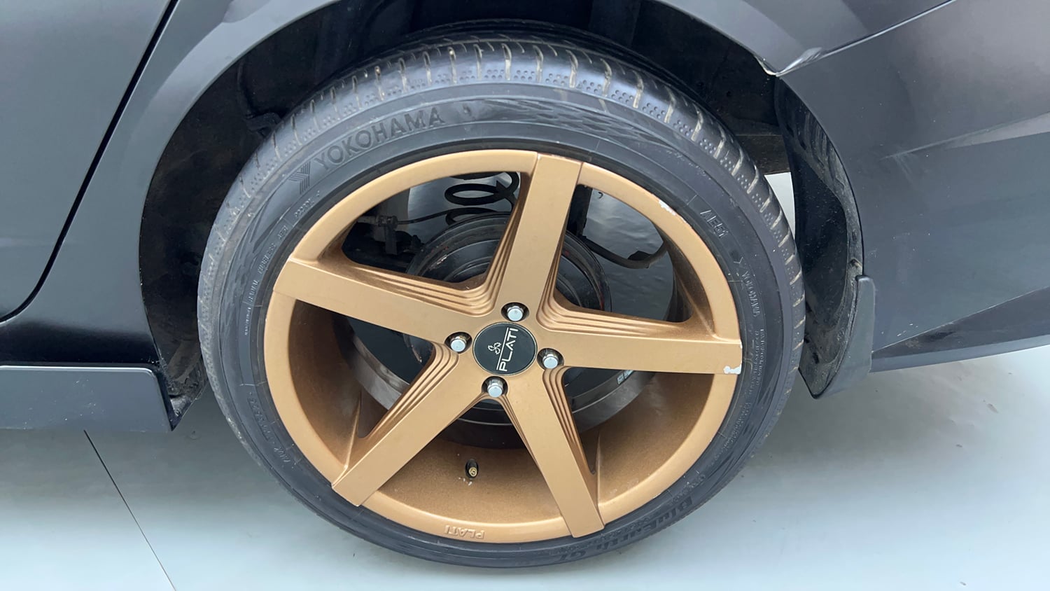 Used 2023 Hyundai Verna SX (O) 1.5 Petrol IVT Petrol Automatic tyres LEFT REAR TYRE RIM VIEW