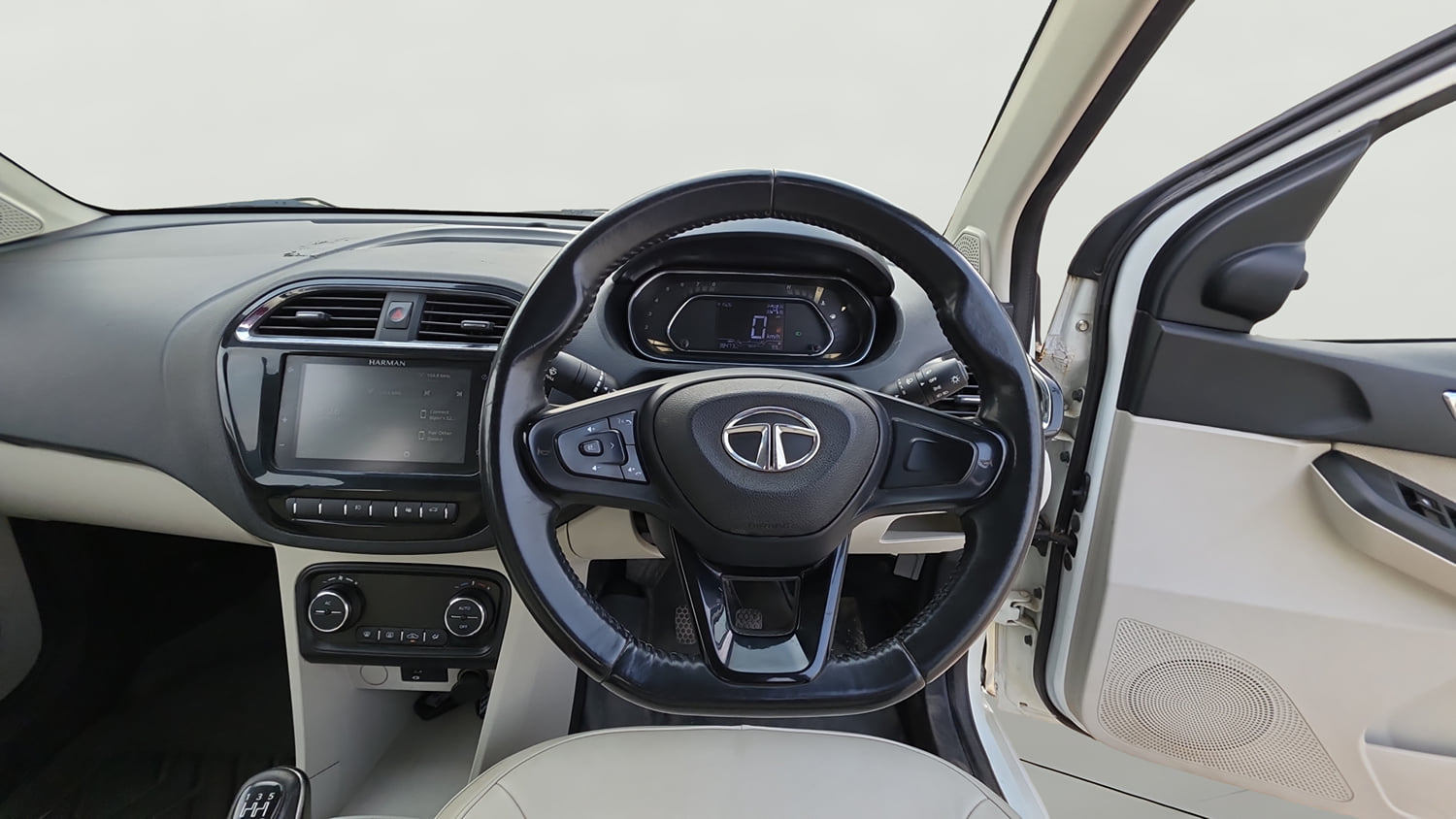 Used 2023 Tata Tigor XZ Plus Leatherette Pack Petrol Manual interior STEERING VIEW