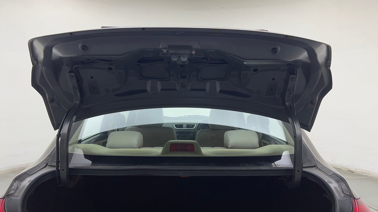 Used 2015 Maruti Suzuki Swift Dzire VXI Petrol Manual interior DICKY DOOR OPEN VIEW