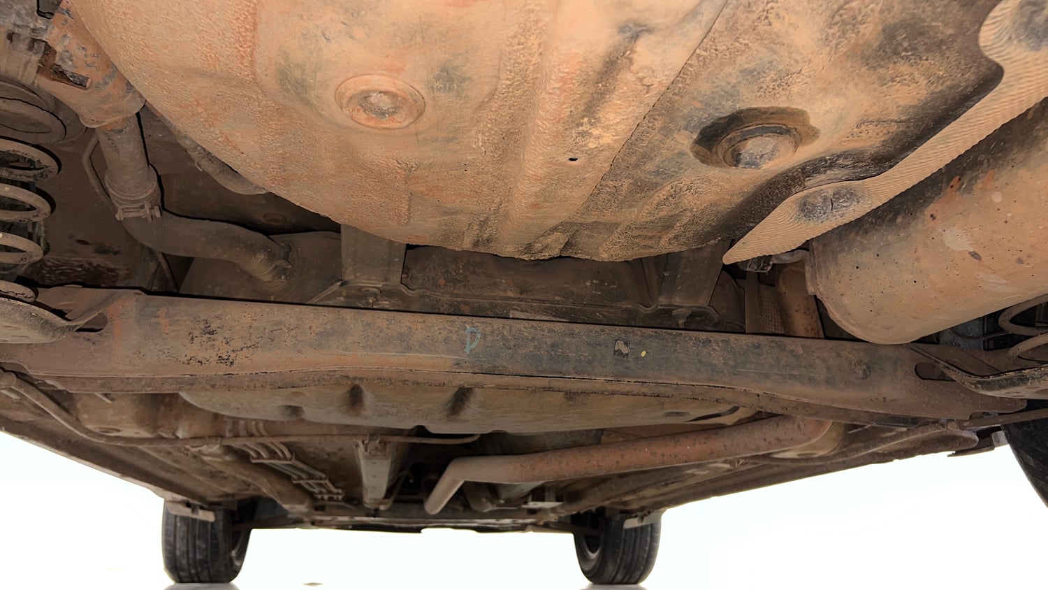 Used 2022 Kia Sonet HTX 1.5 AT Diesel Automatic extra REAR UNDERBODY VIEW (TAKEN FROM REAR)