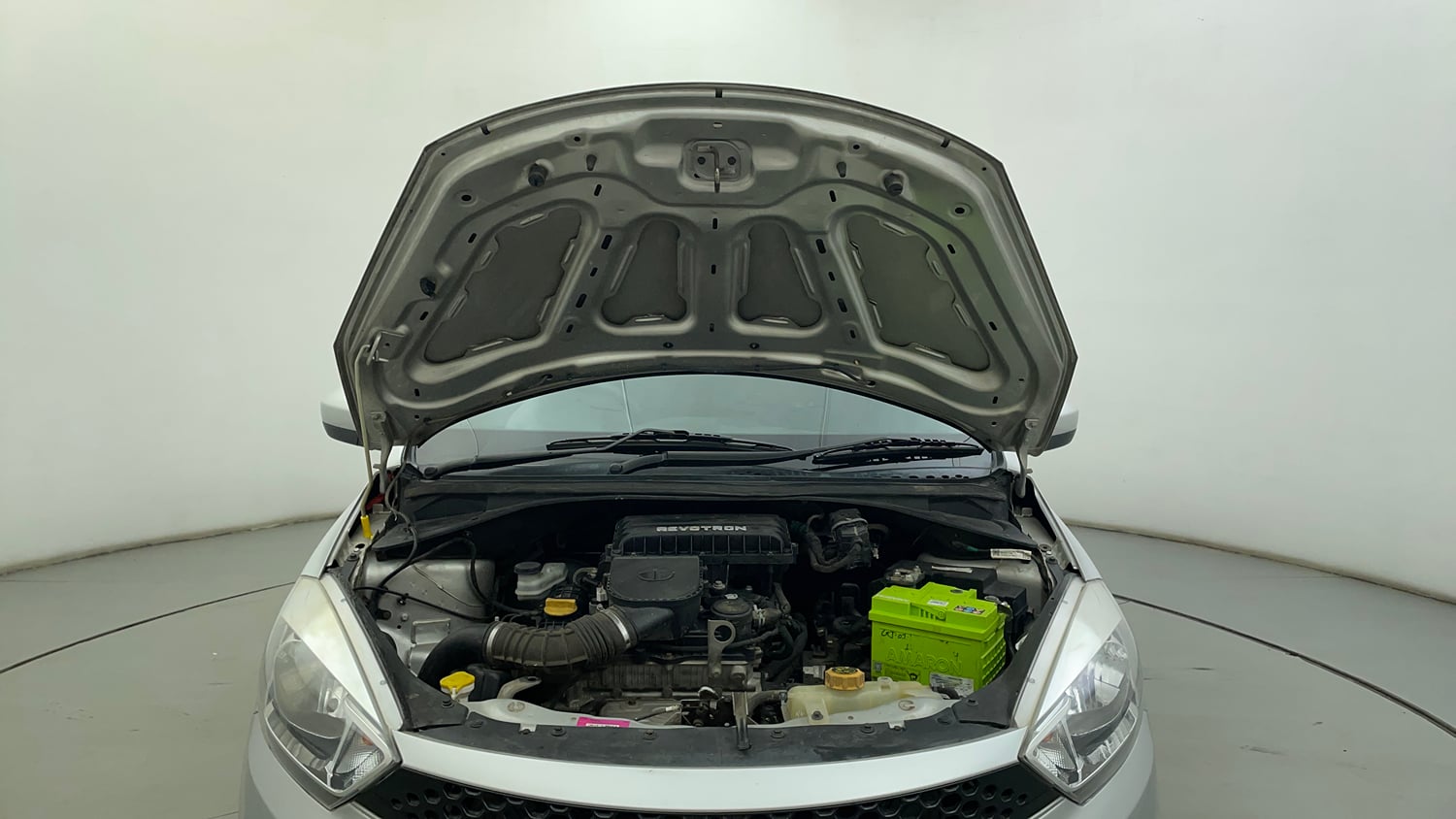 Used 2017 Tata Tiago Revotron XTA Petrol Automatic engine ENGINE & BONNET OPEN FRONT VIEW