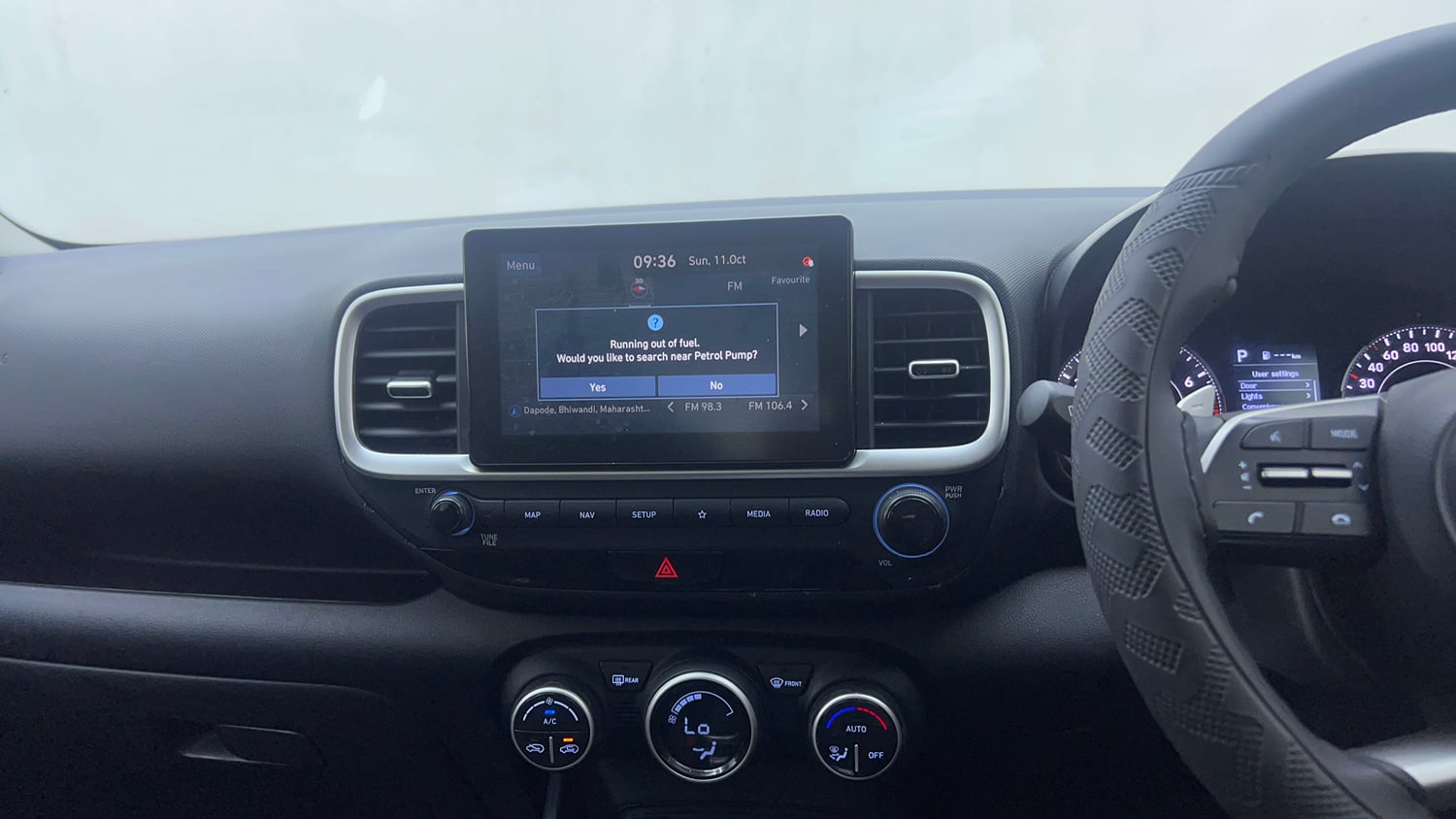 Used 2021 Hyundai Venue SX Plus 1.0 Turbo DCT Petrol Automatic interior MUSIC SYSTEM & AC CONTROL VIEW