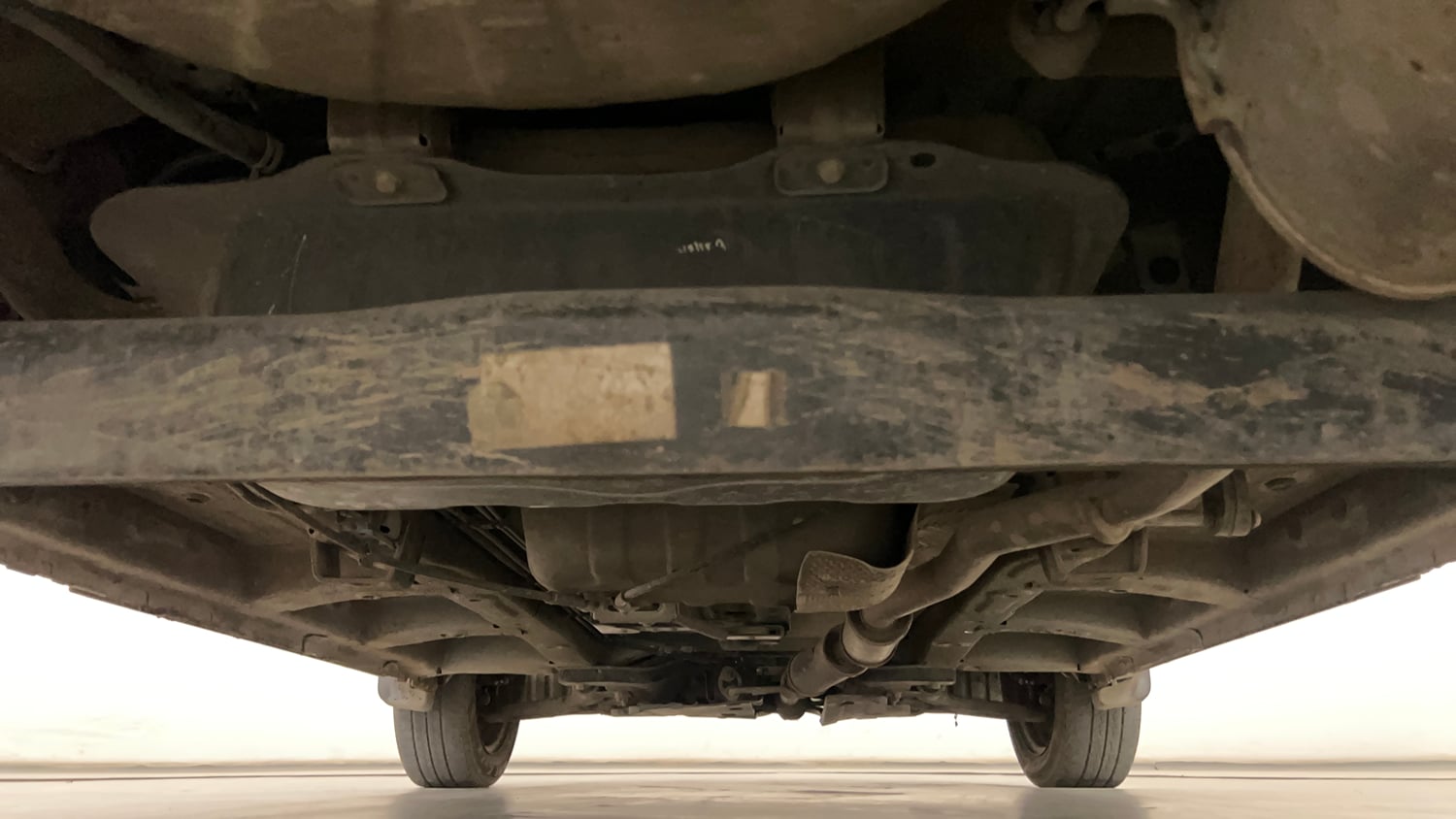 Used 2019 Mahindra KUV100 NXT K6 Plus 6 STR Petrol Manual extra REAR UNDERBODY VIEW (TAKEN FROM REAR)