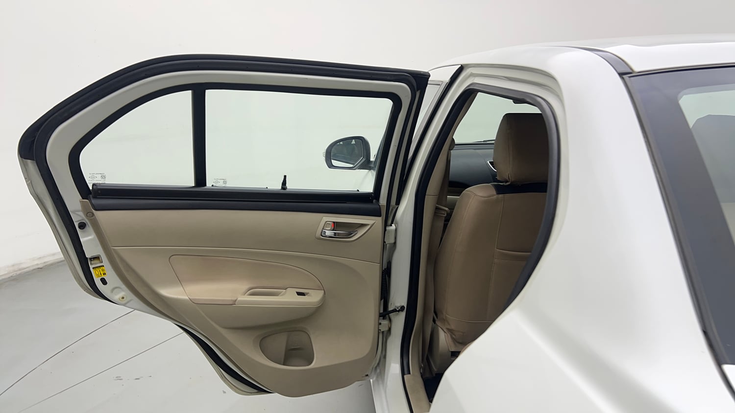 Used 2015 Maruti Suzuki Swift Dzire VXI Petrol Manual interior LEFT REAR DOOR OPEN VIEW