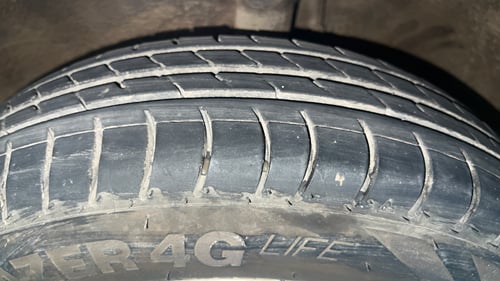 Used 2018 Maruti Suzuki Wagon R LXI CNG Cng Manual tyres LEFT FRONT TYRE TREAD VIEW
